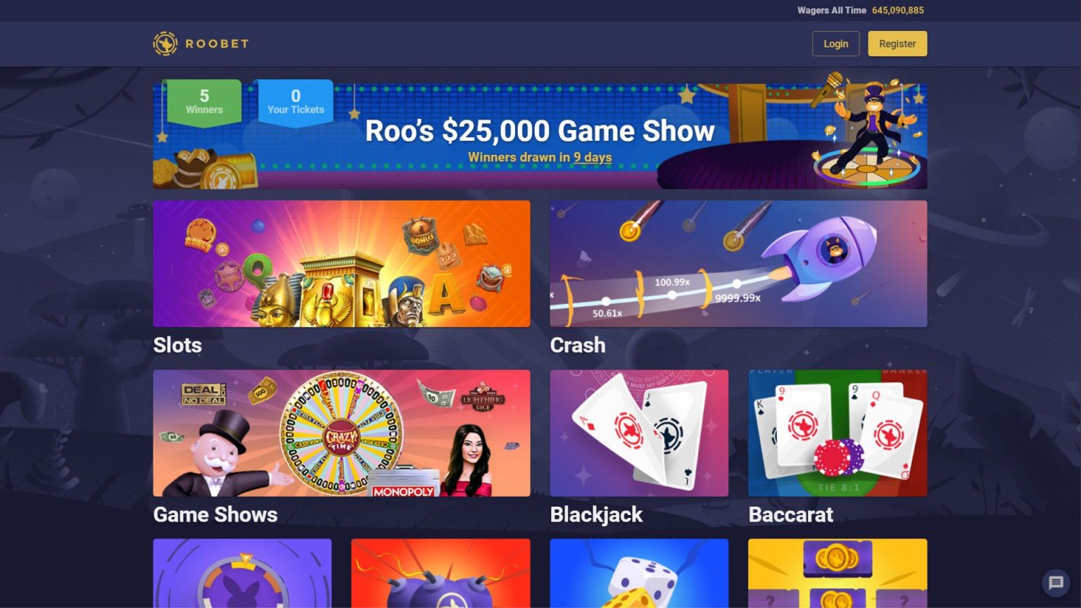 Roobet – Giochi Originali: Crash e Dice